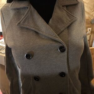 Women’s New York & Company Charcoal Pea Coat Size S